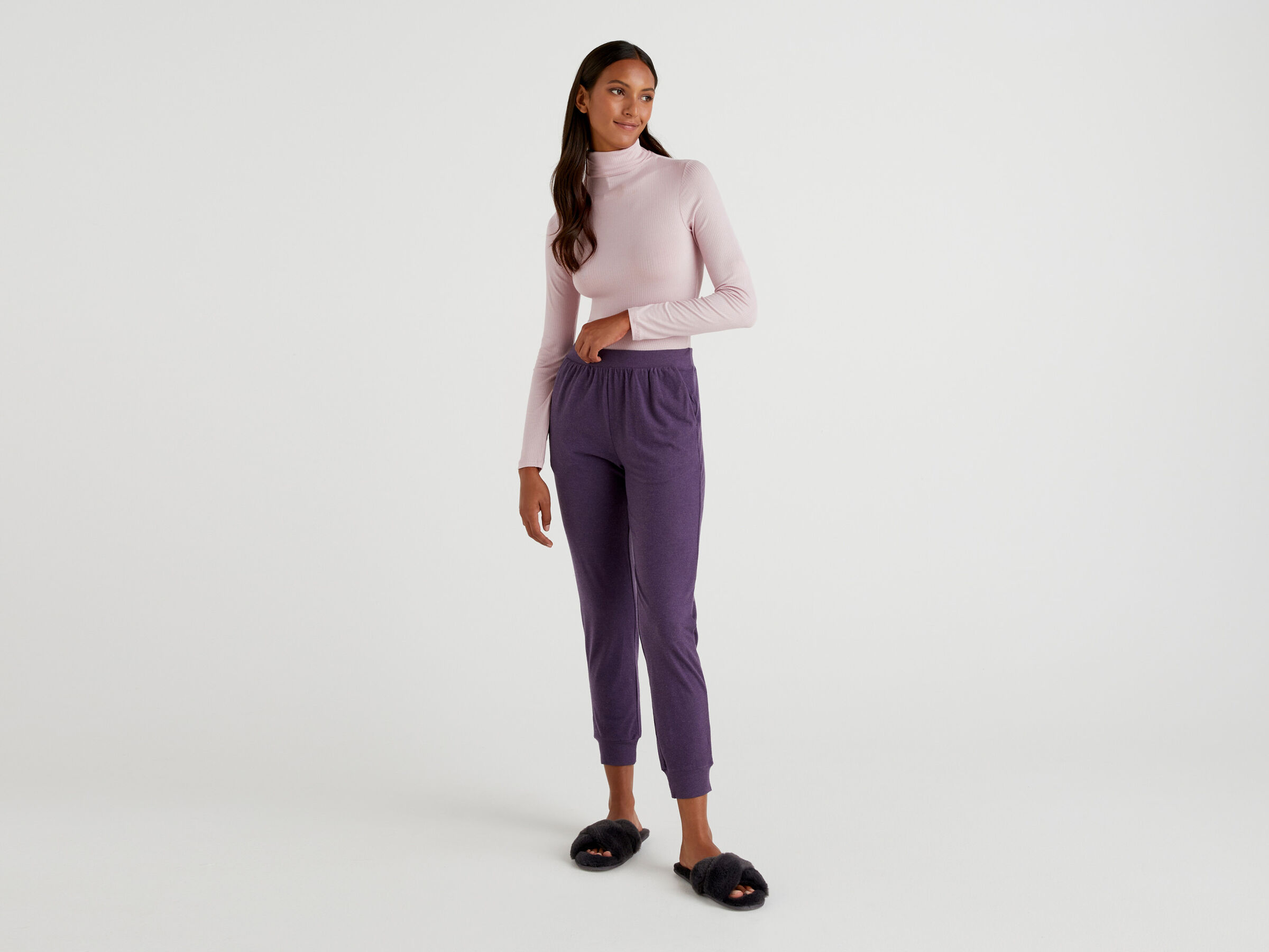 Ribbed turtleneck t-shirt image number 3