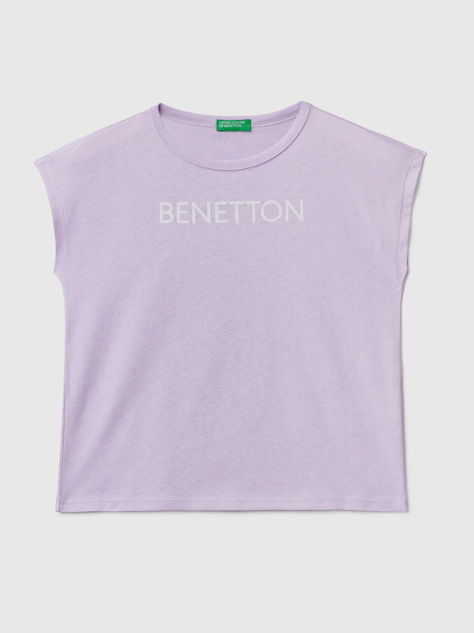 T-shirt with glitter print logo