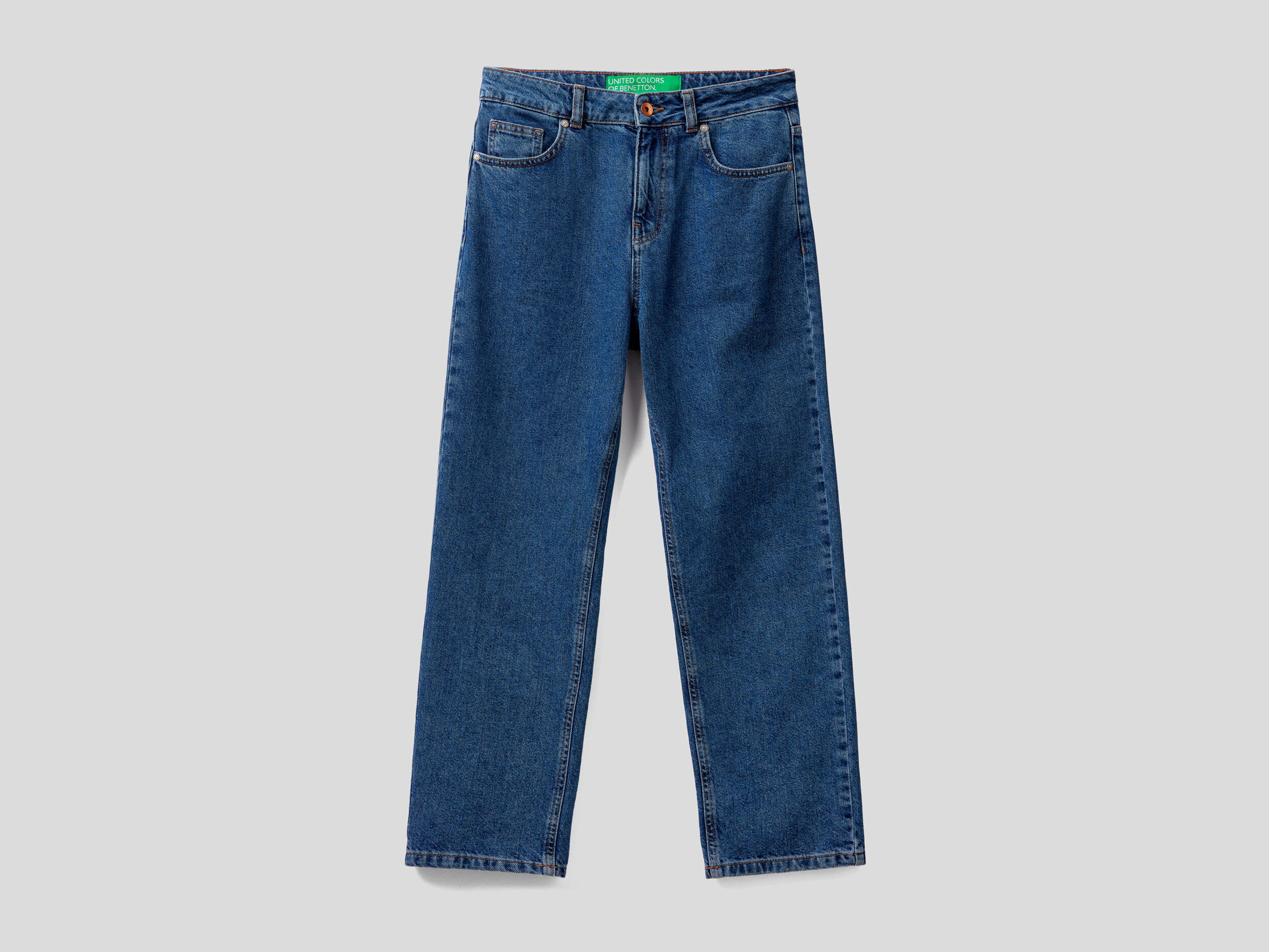 Mom fit high waisted jeans Blue Benetton