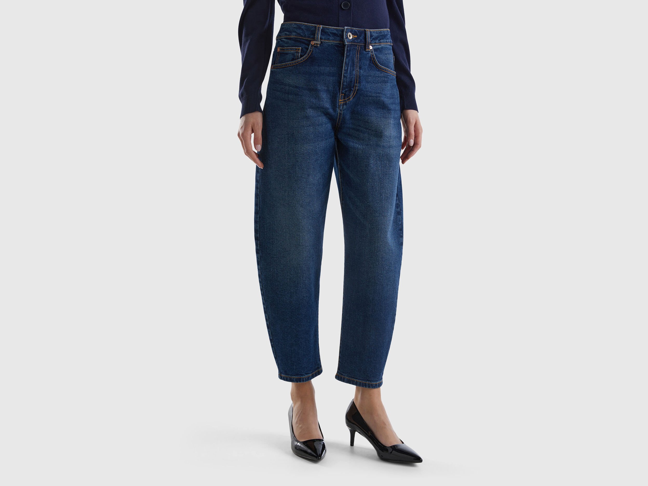 Balloon fit jeans Dark Blue Benetton