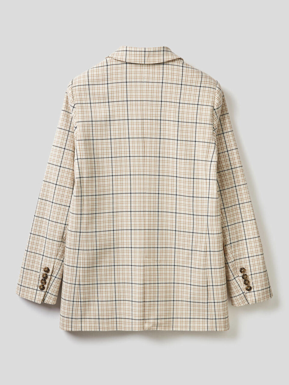 Blazer with yarn dyed check image number null