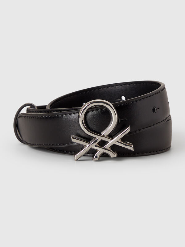 Black logo belt Women