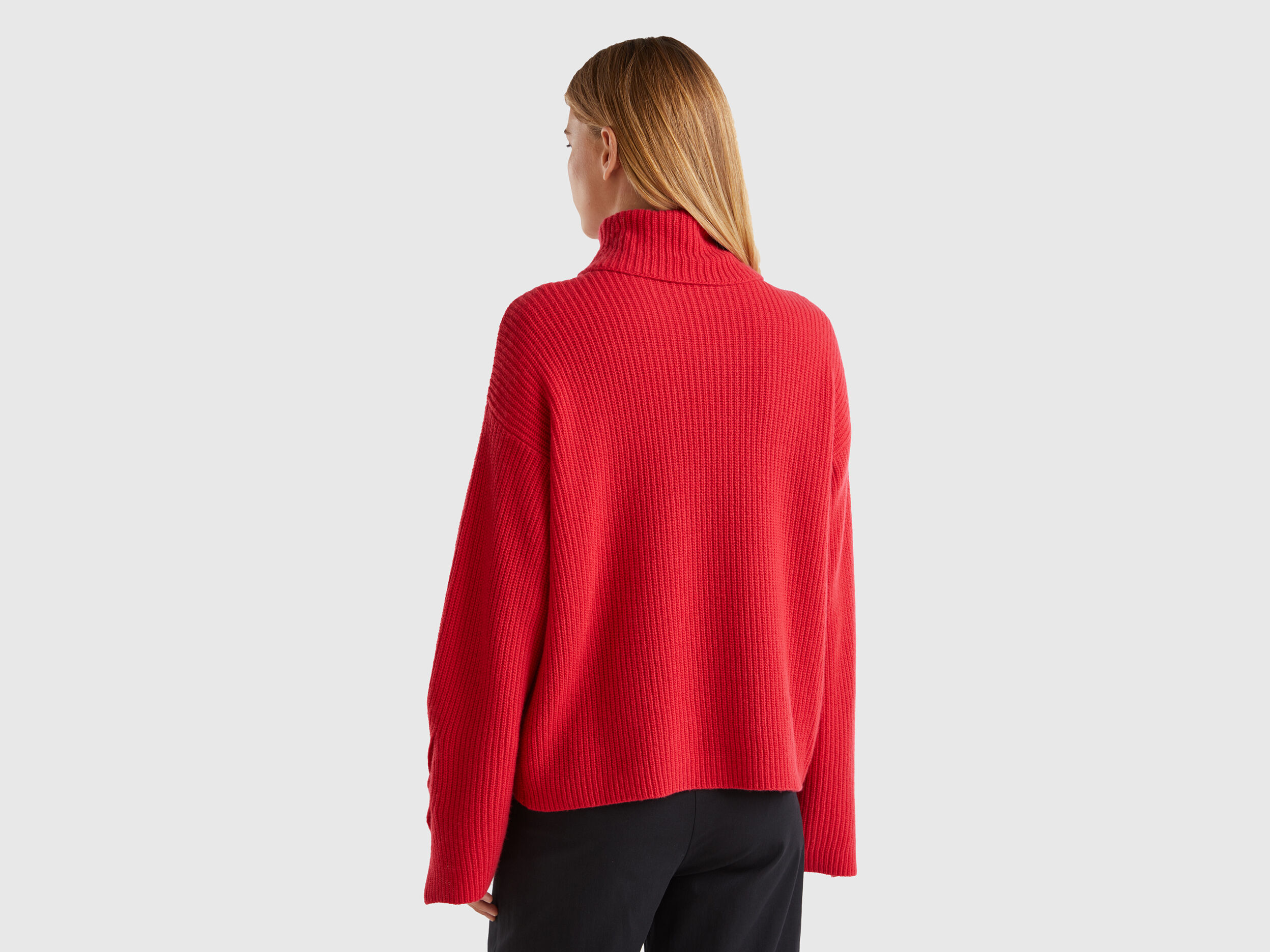 【保存版】 - collar wide with Turtleneck Red Benetton | トップス