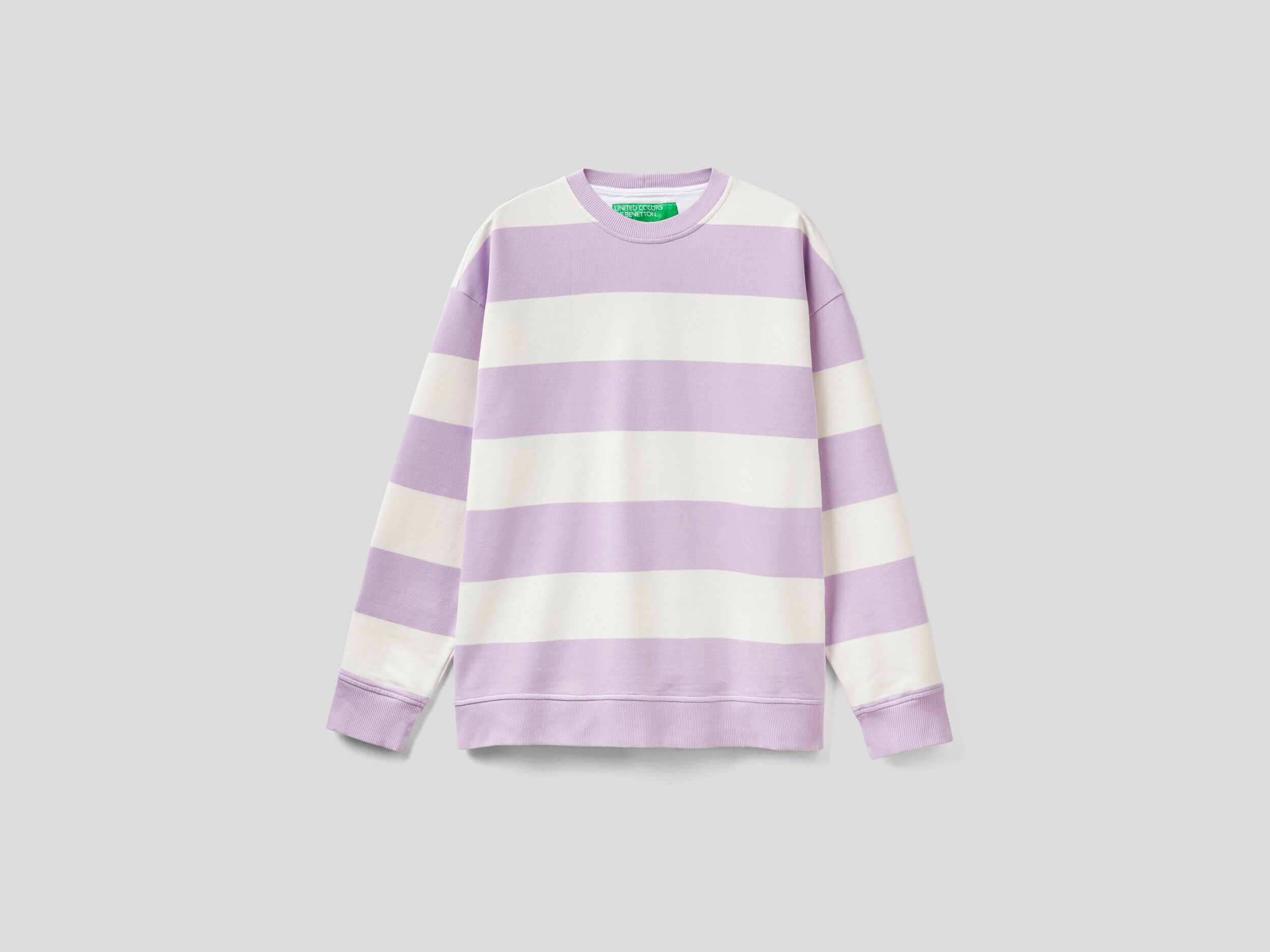 Benetton sales striped sweatshirt
