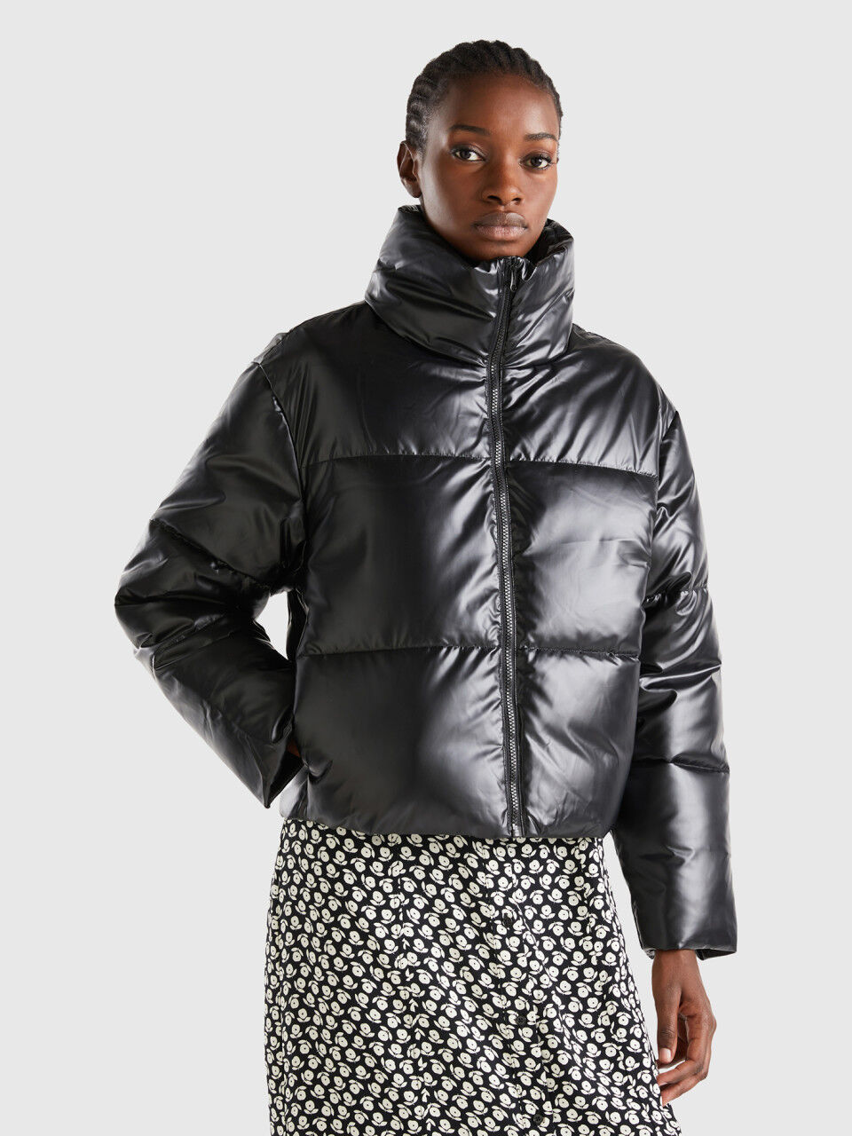 Plumifero negro mujer discount