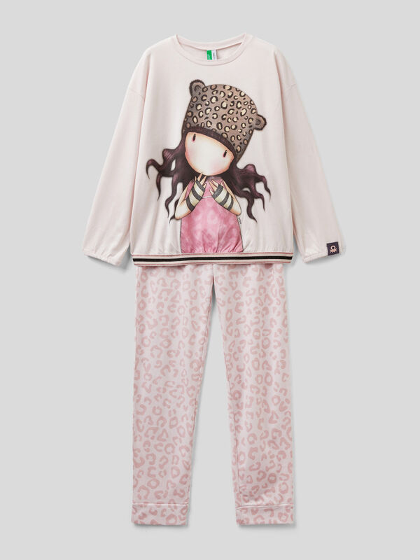 Pijama de Gorjuss de algodón cálido y viscosa Niña
