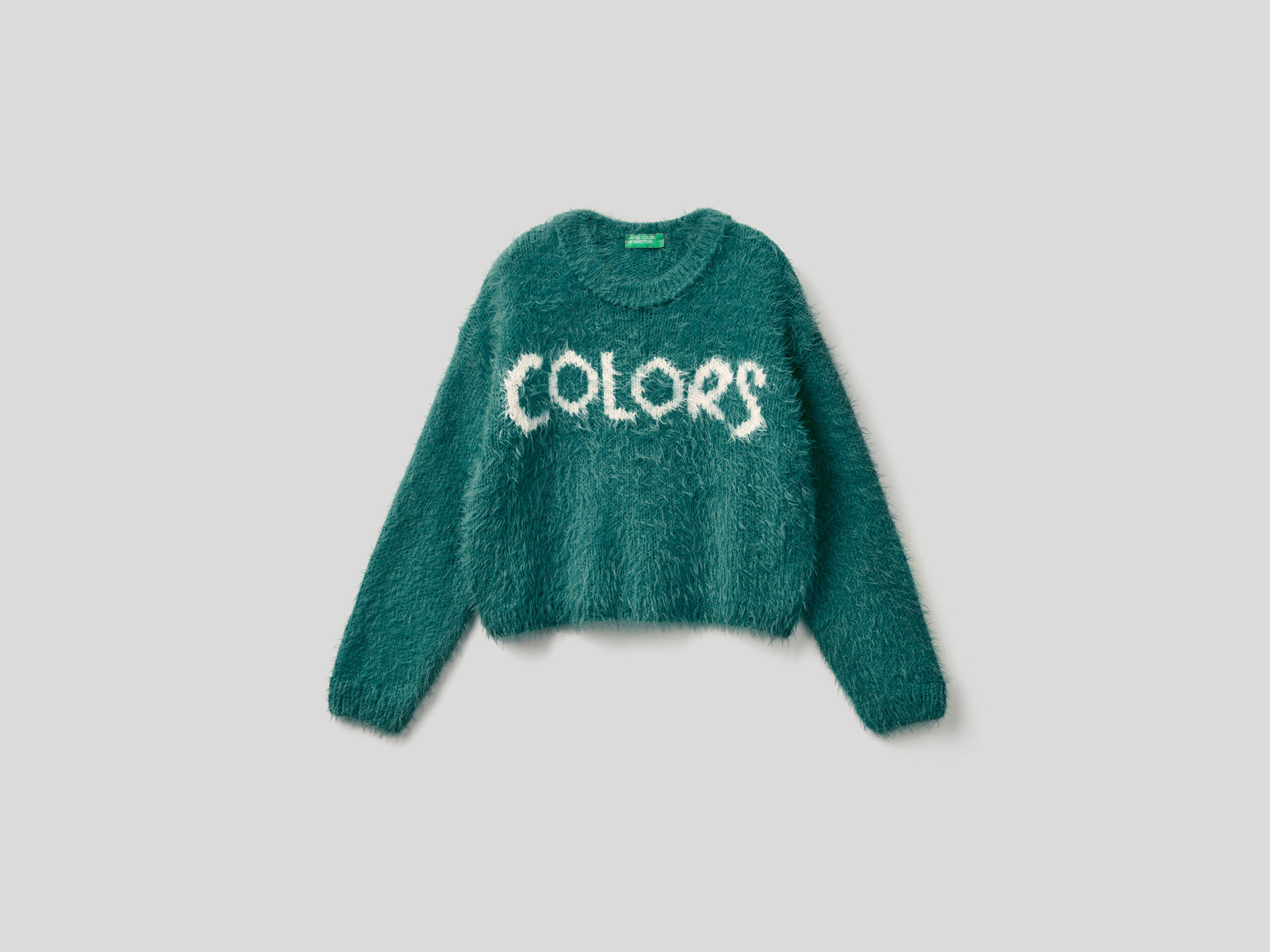 Green fur sweater hot sale