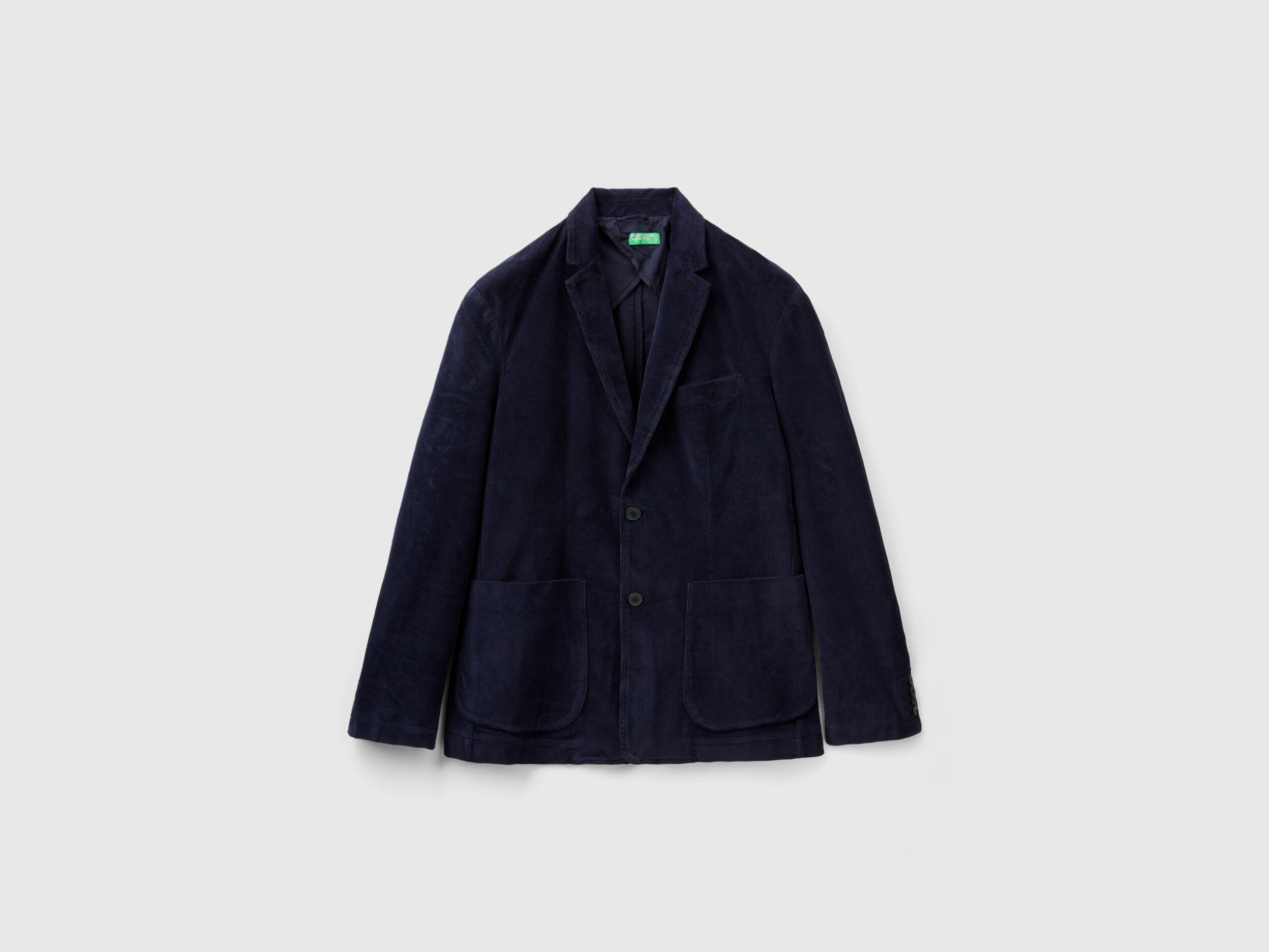 Slim fit corduroy blazer Dark Blue Benetton