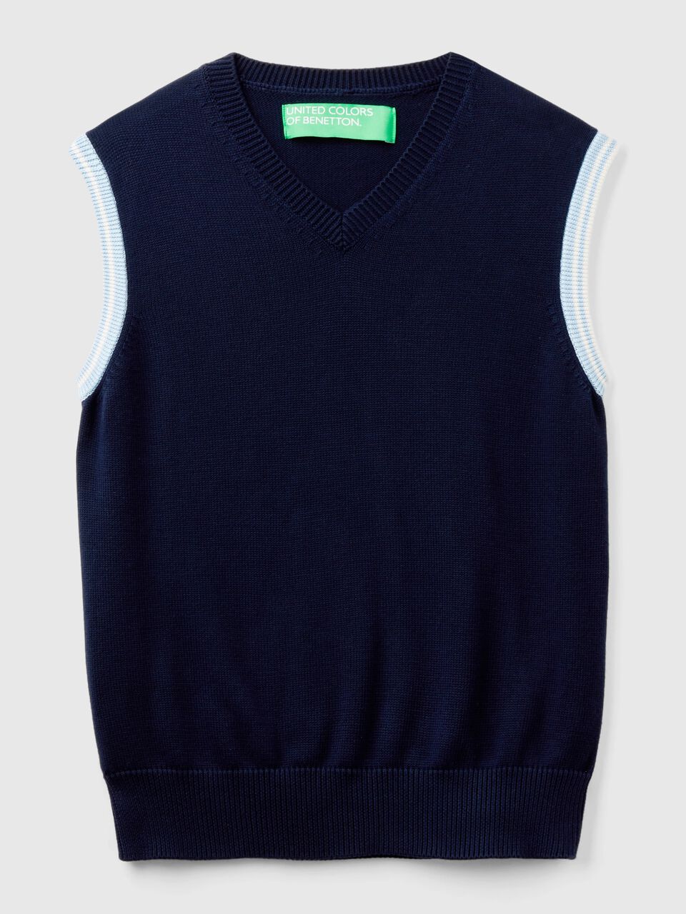 Relaxed Fit Cotton sweater vest