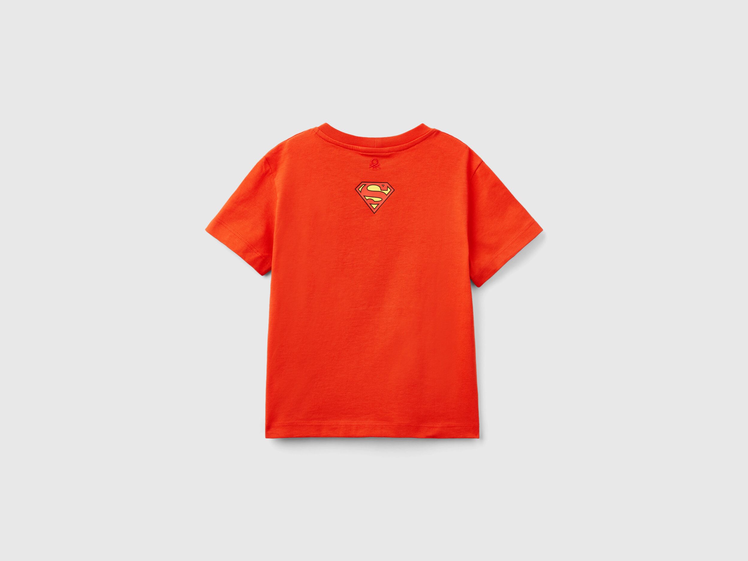 Red Superman DC Comics t shirt Red Benetton