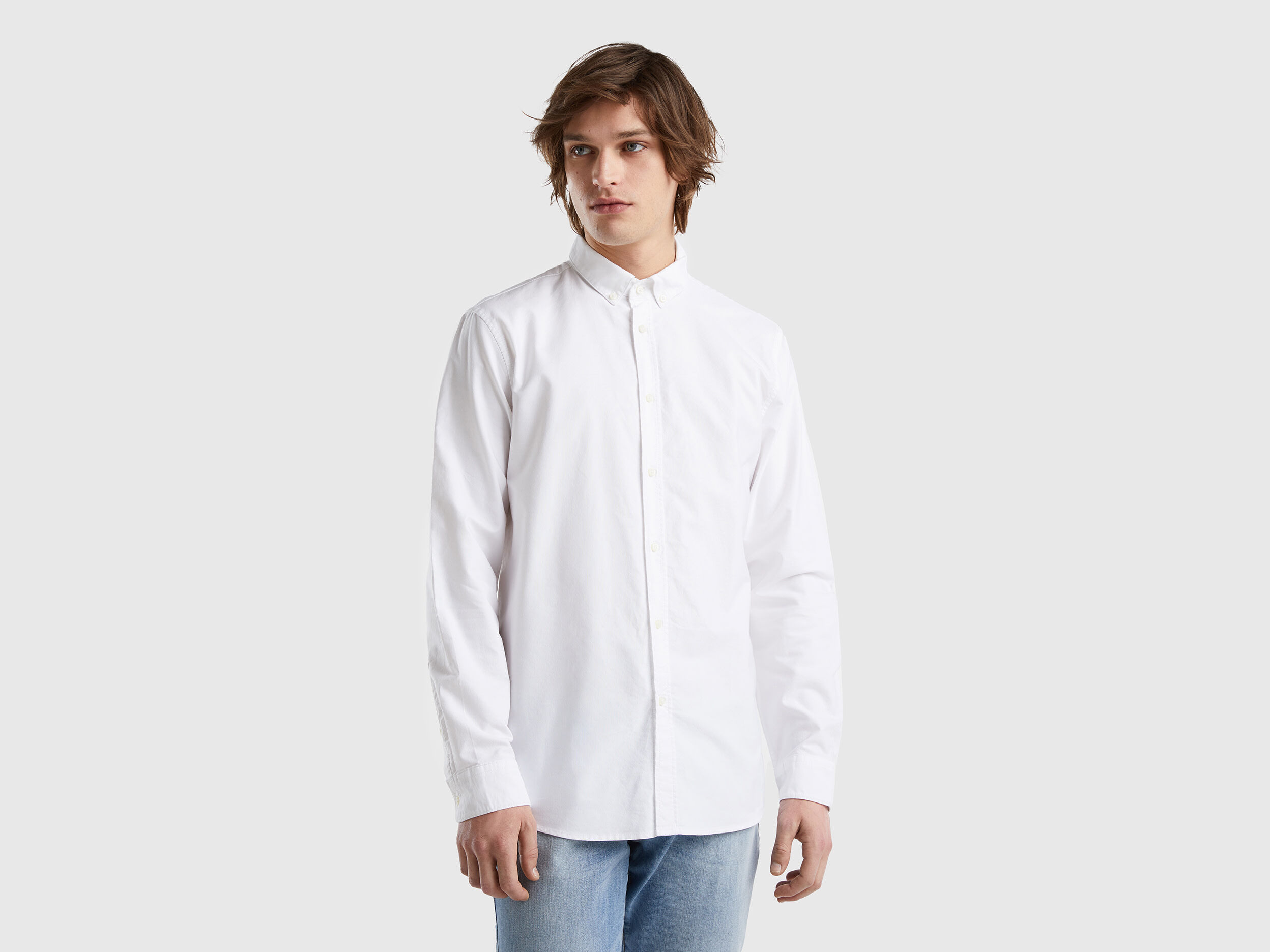 100 cotton slim fit sales shirts