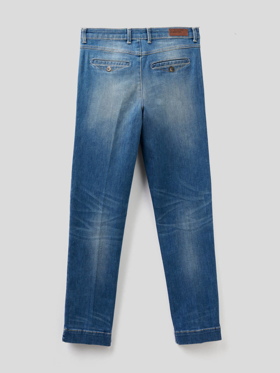 Slim fit denim chinos image number 2