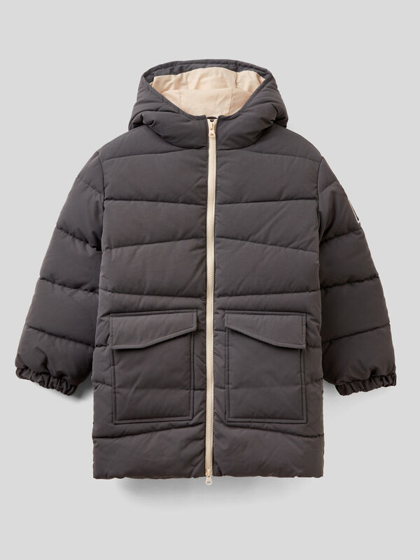 Longline jacket with hood Junior Boy
