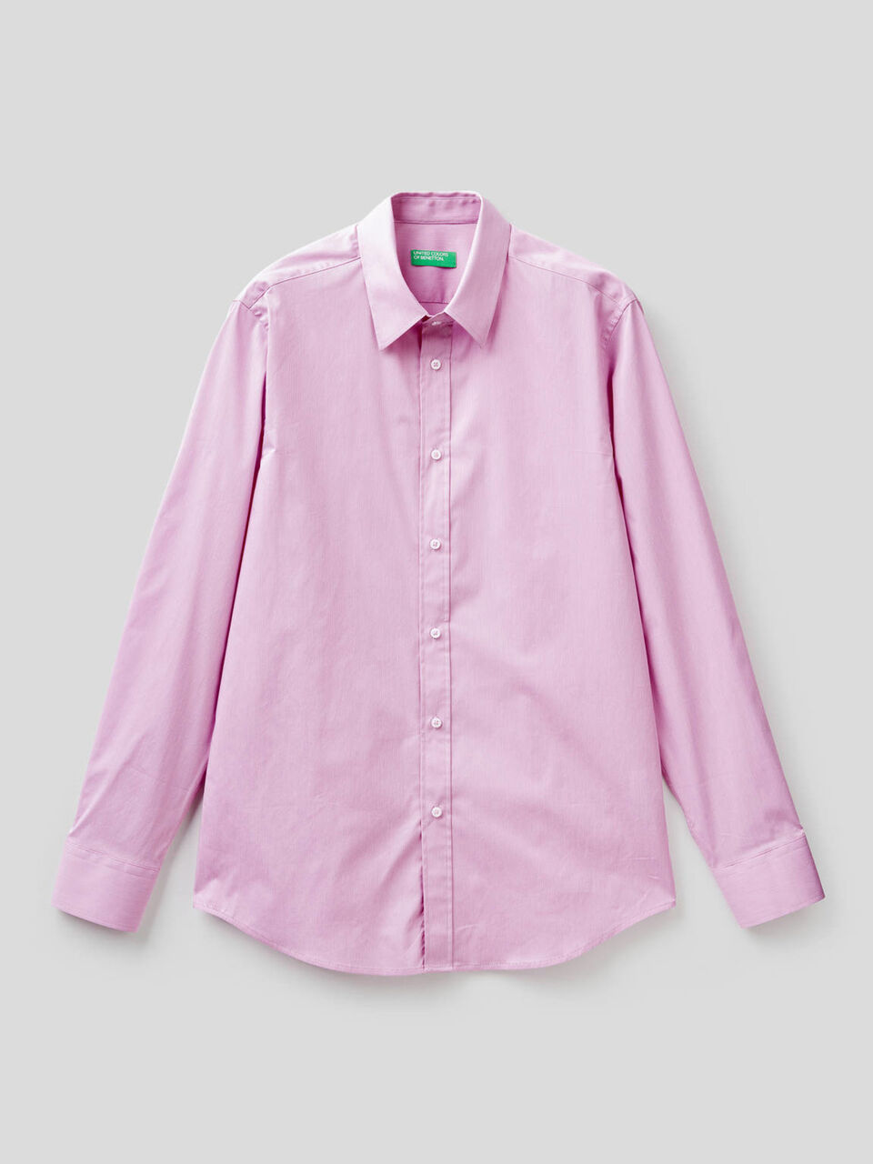 Shirt in yarn dyed stretch cotton image number null