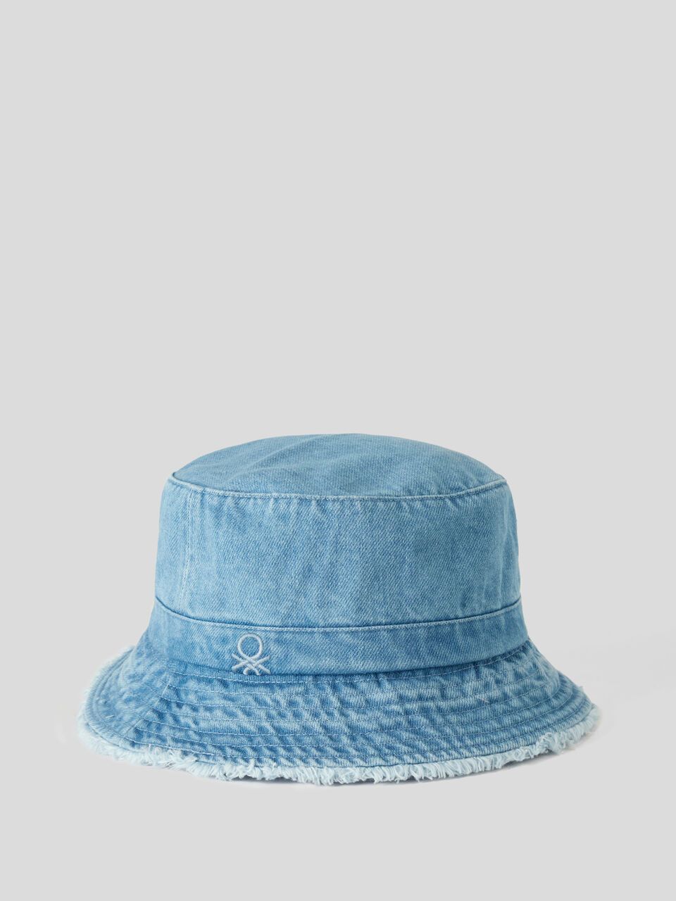Denim fisherman's hat - Sky Blue | Benetton
