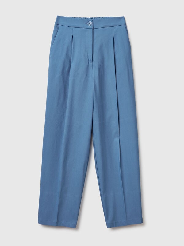 Pantalones de mezcla de viscosa Pantalones de mezcla de viscosa Mujer
