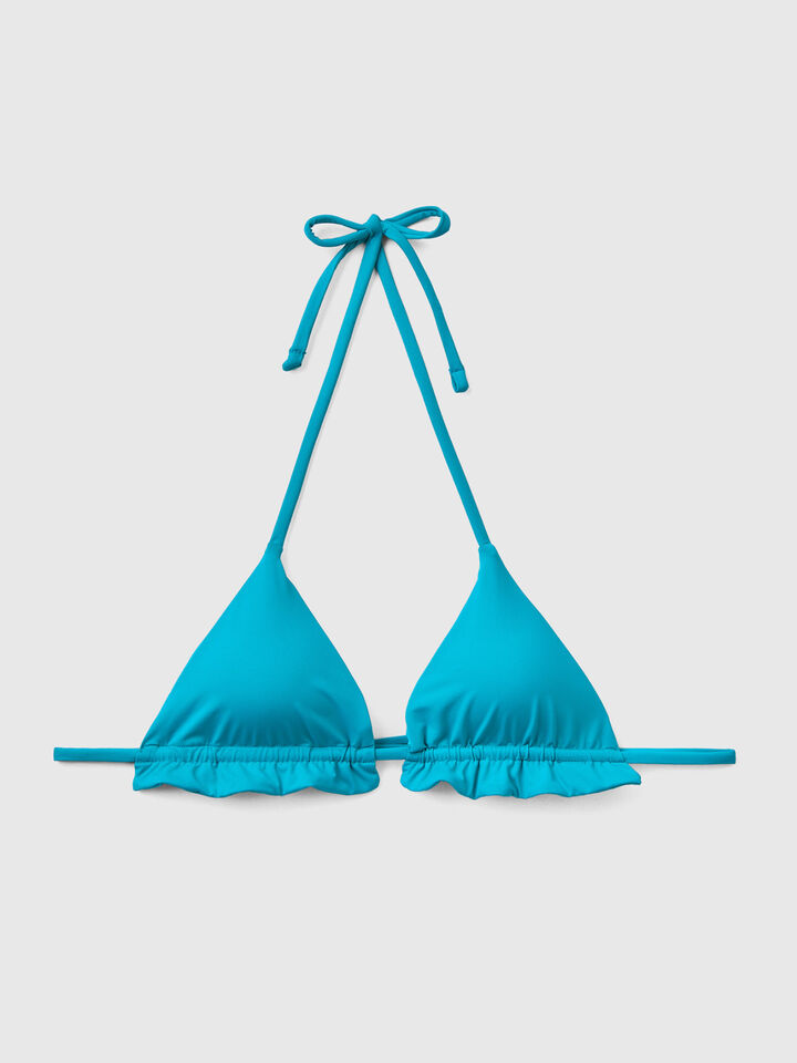 Sujetador de bikini de ECONYL® con volantes image number 1