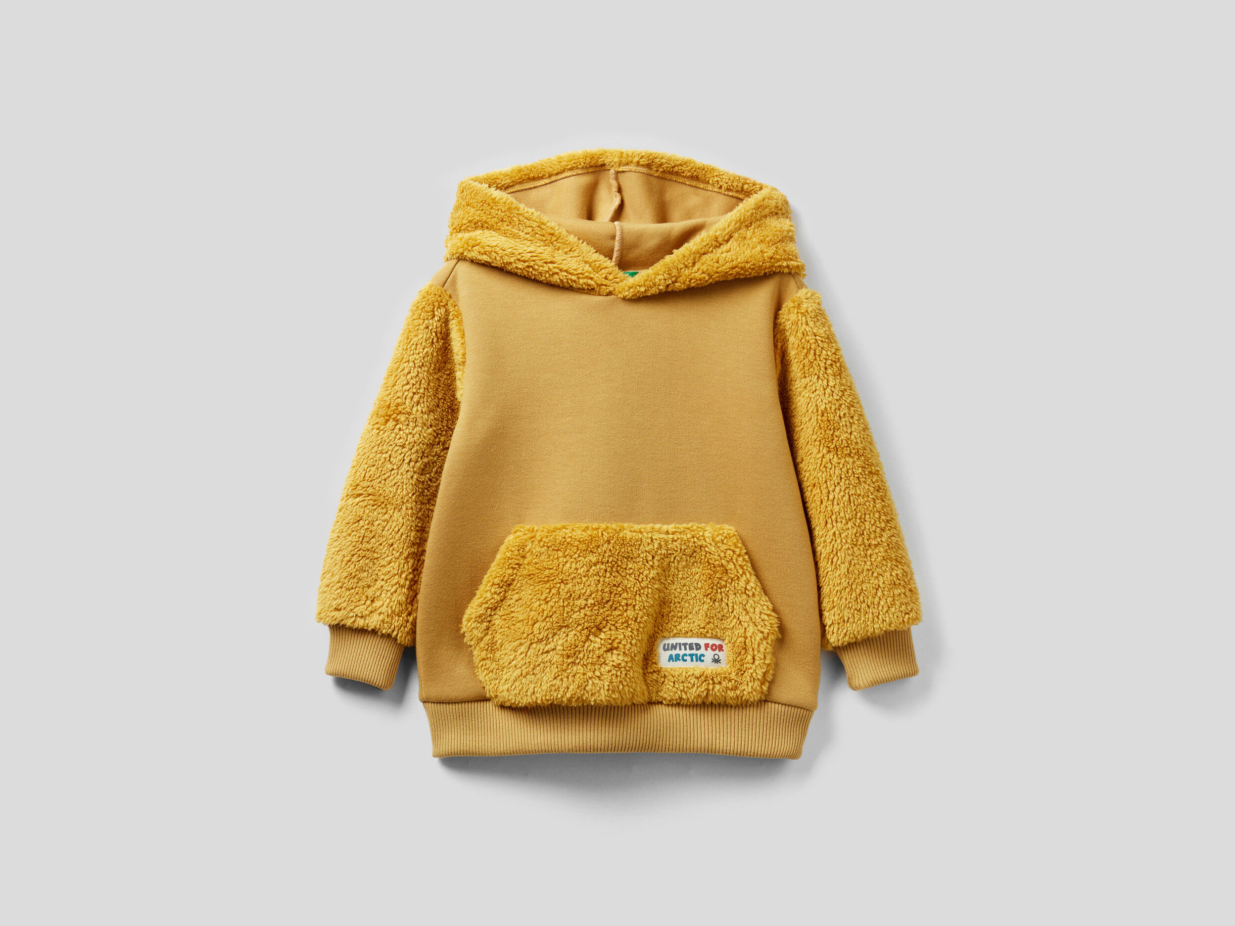 Fur lined fleece on sale hoodie