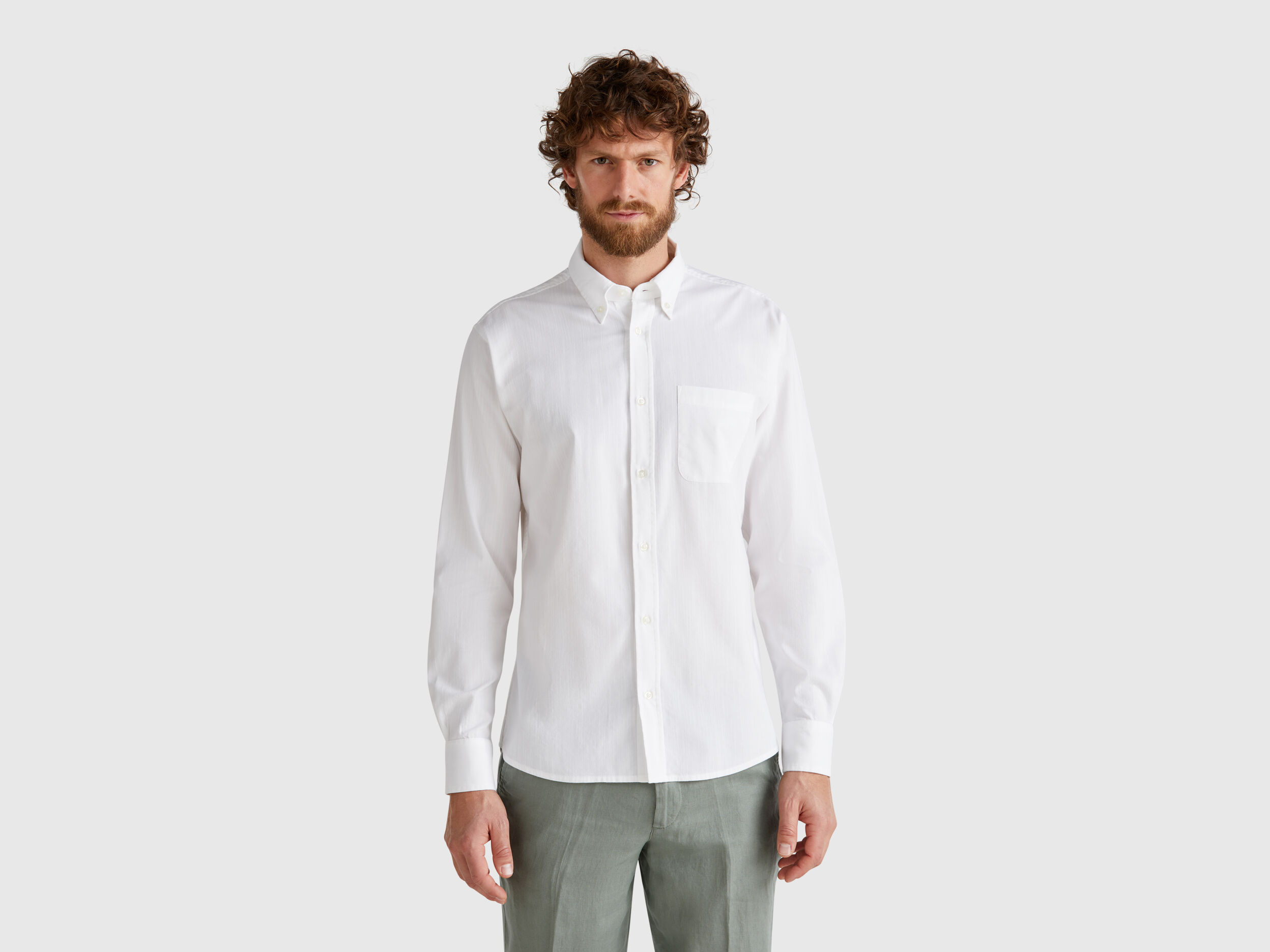 Men's Regular Fit Shirts New Collection | Benetton
