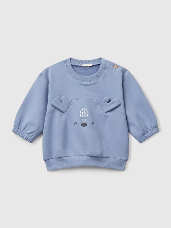 Sudadera con bordado y parche Recién nacidos