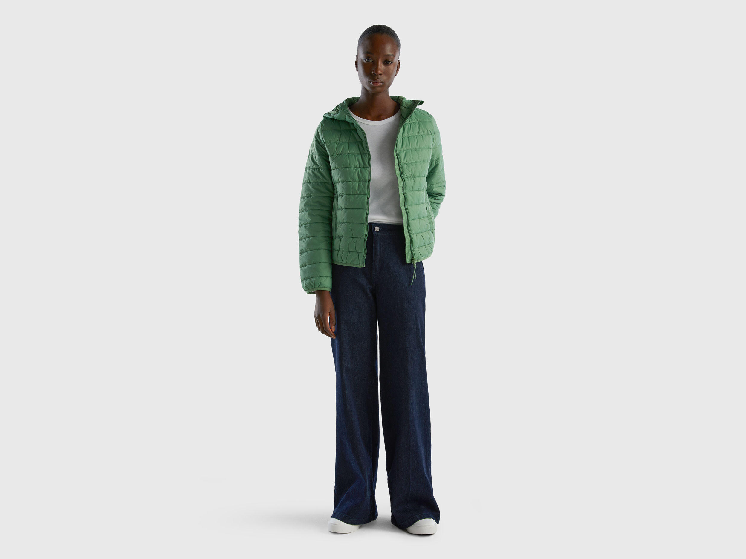 Recycled puffer outlet jacket