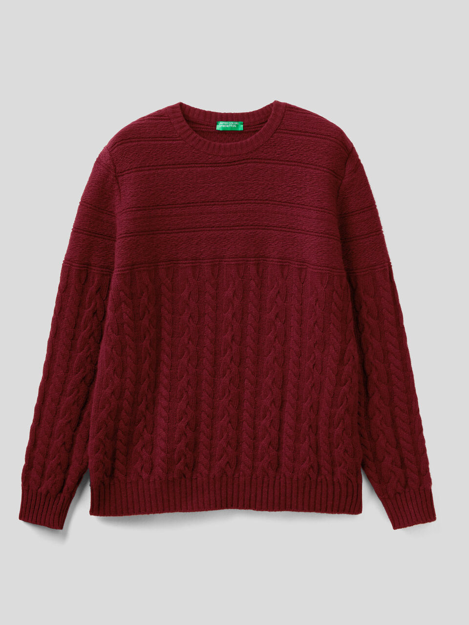 Knit sweater in wool blend image number 1