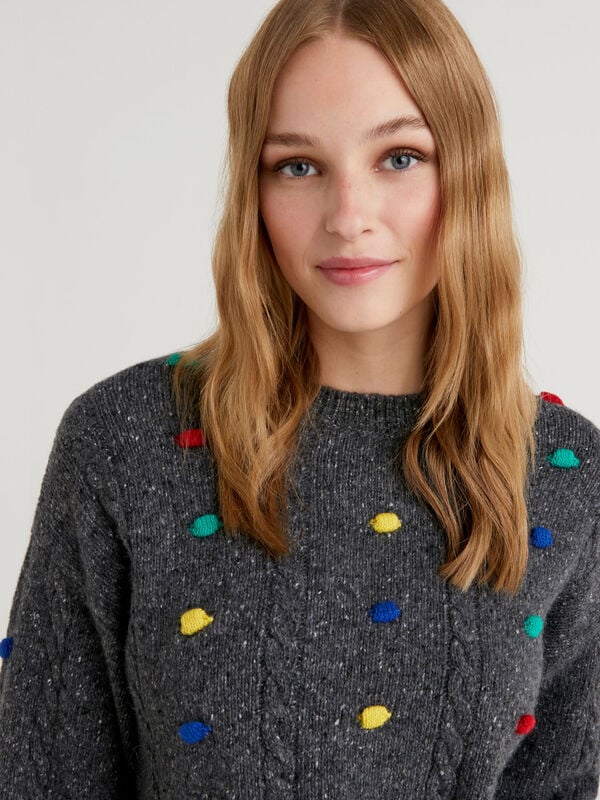 JCCxUCB sweater with pom pom Women