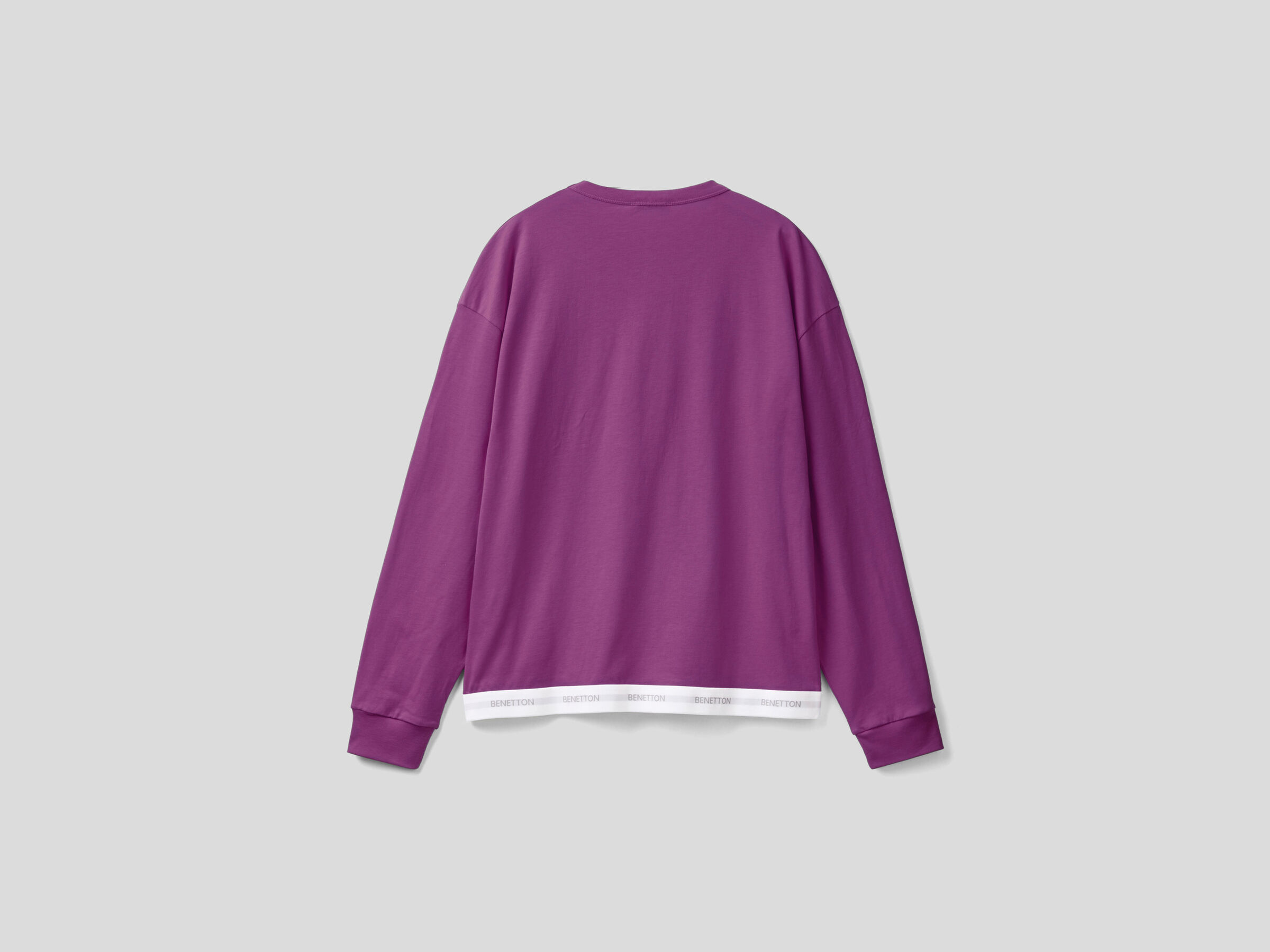 Pullover sweatshirt with logoed elastic image number 4