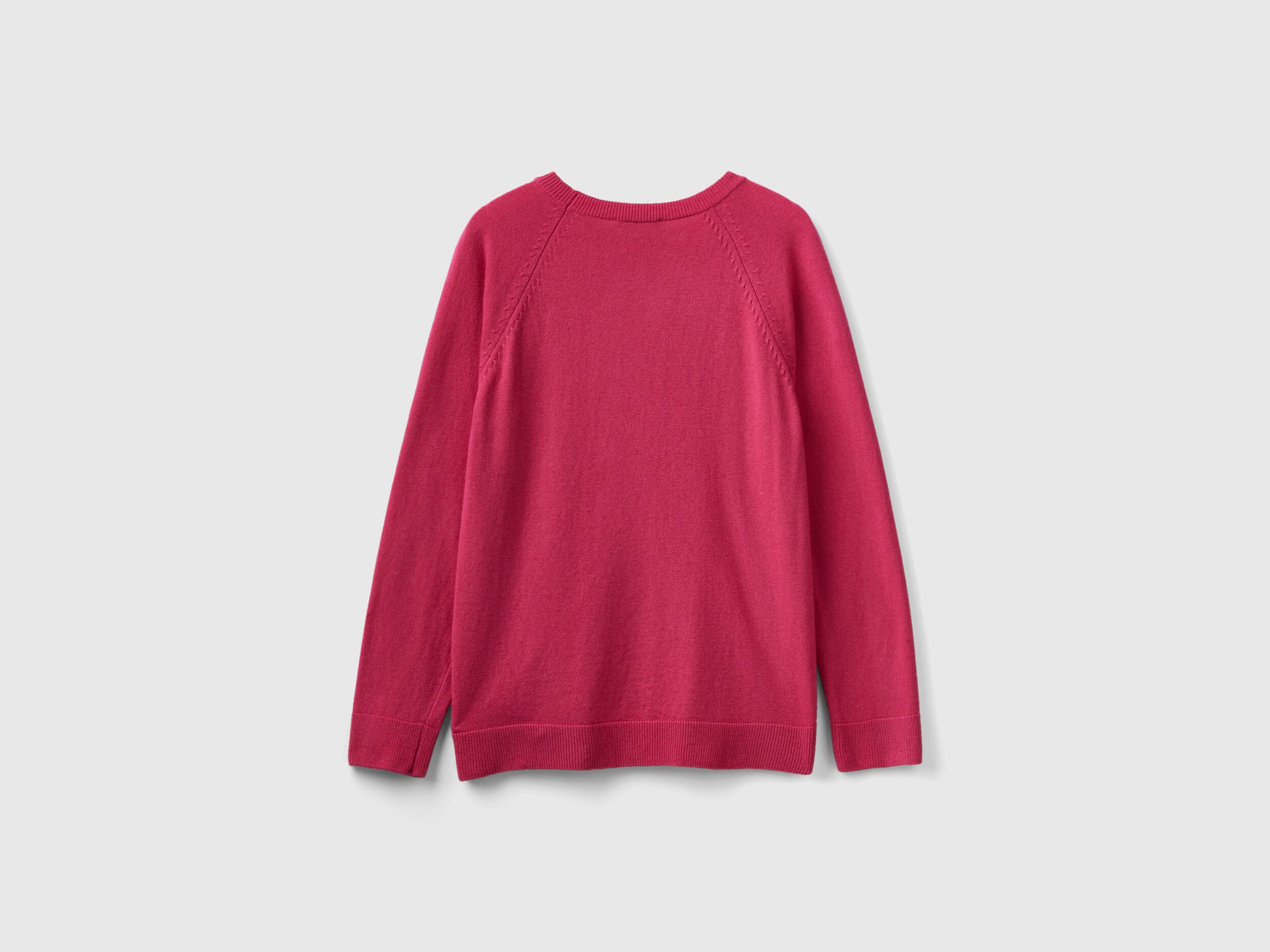 Magenta cashmere sweater on sale