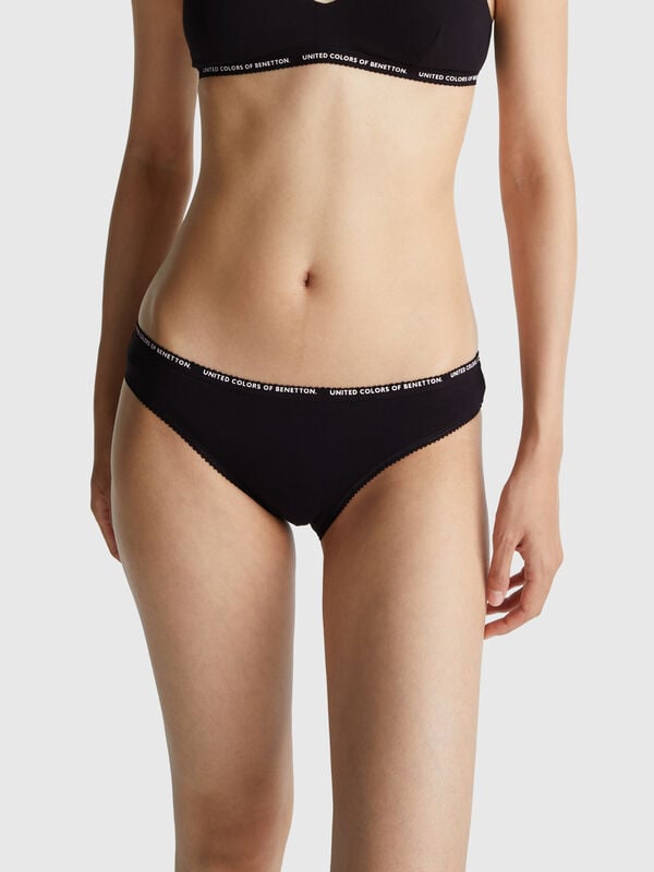 calzoncillos de algodón elástico Mujer