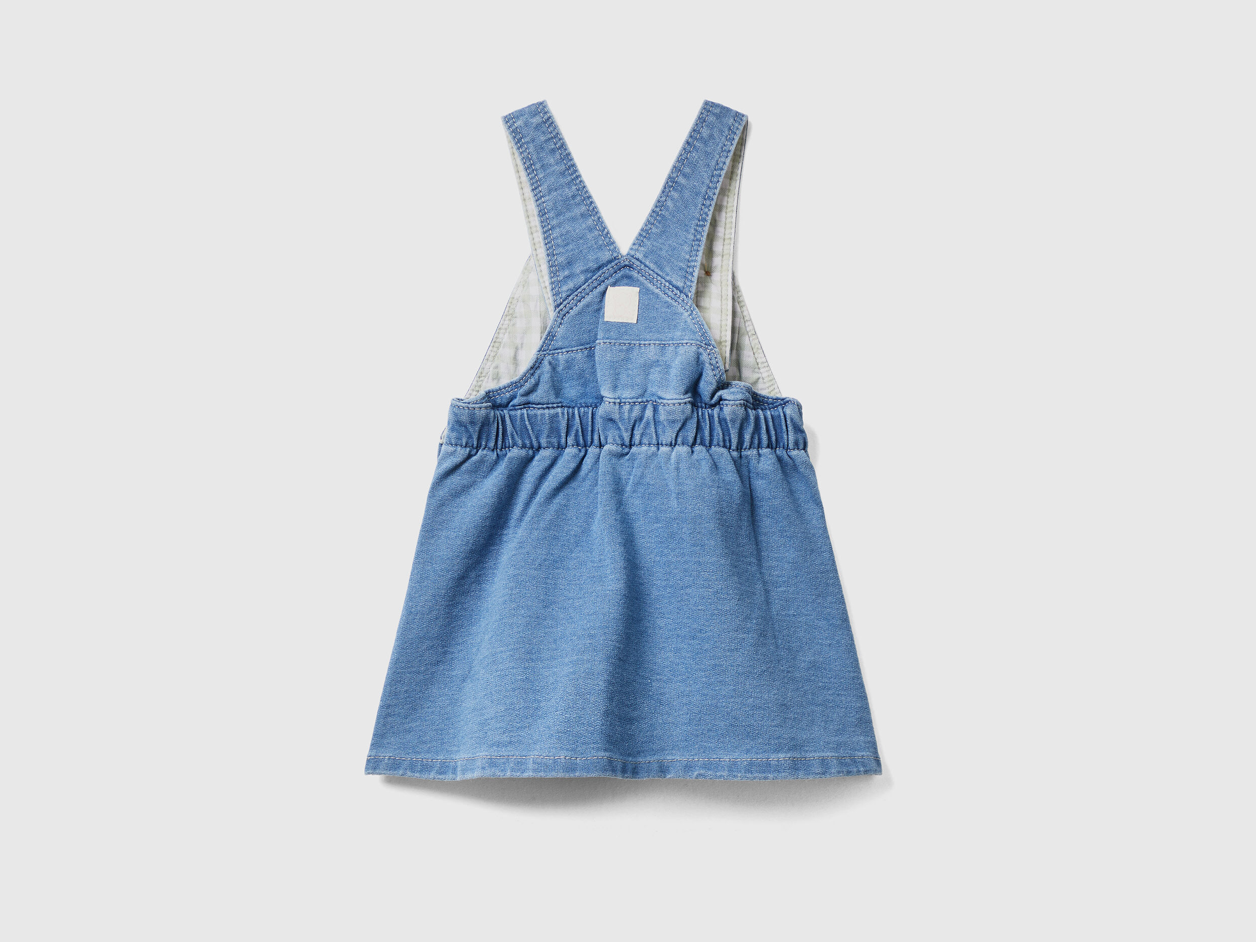 NEW Womens Denim Dungaree Dress Ladies Jean Pinafore Skirt Blue Sizes 8 10  12 14 | eBay