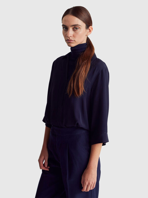 Blusa holgada en 100% viscosa Blusa holgada en 100% viscosa Mujer