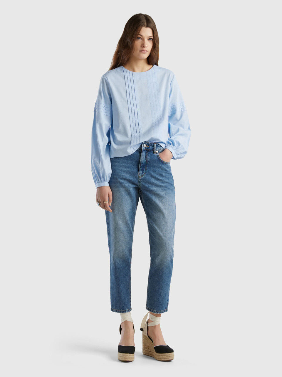 Women s High Waisted Jeans New Collection 2024 Benetton