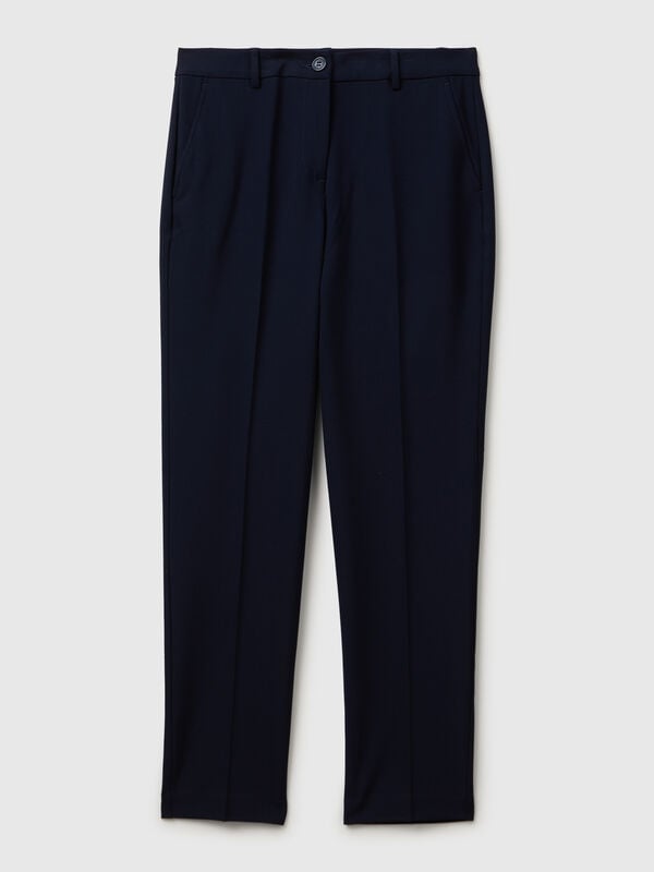 Pantalones de mezcla de viscosa elástica Pantalones de mezcla de viscosa elástica Mujer