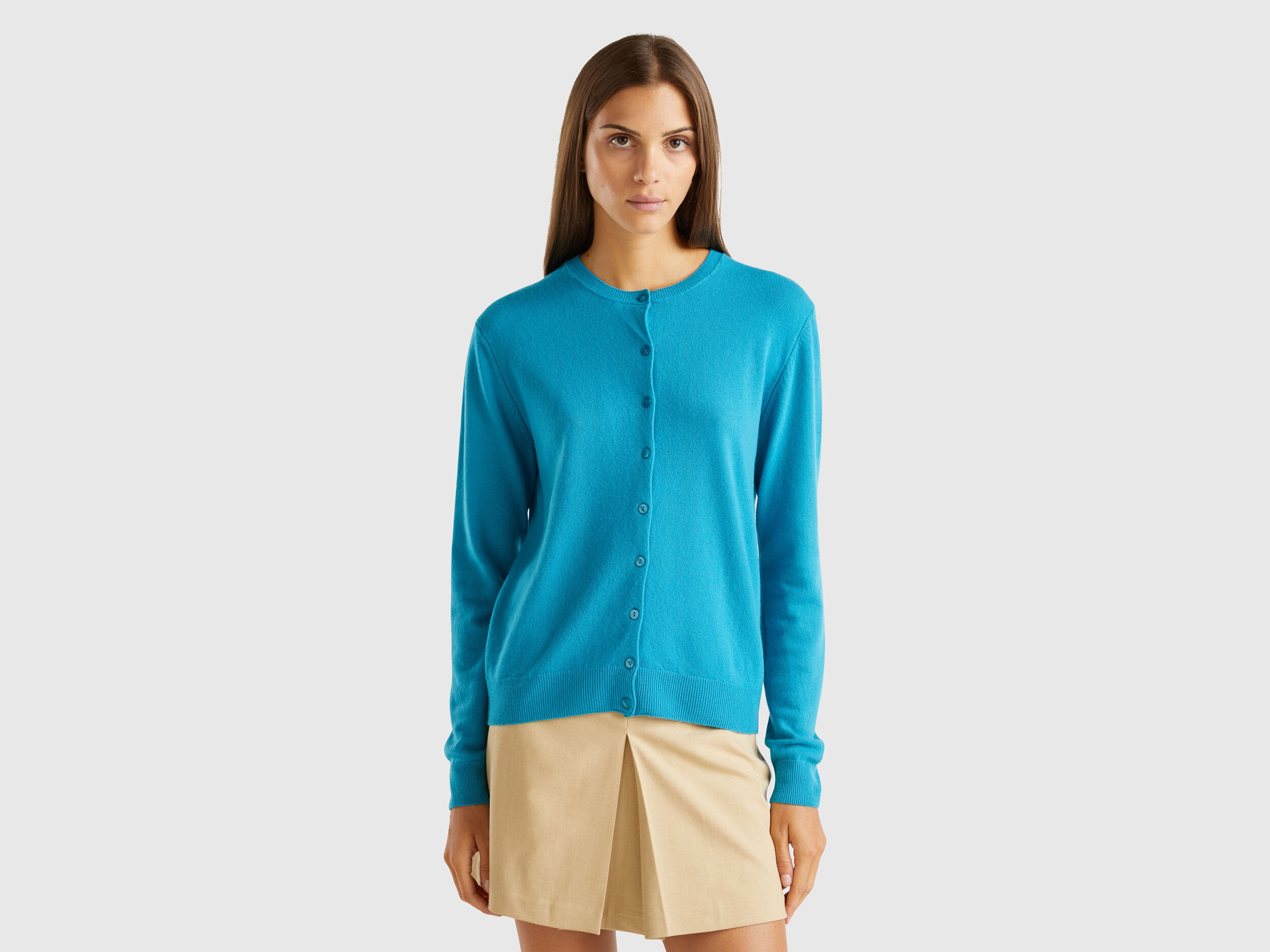 Benetton round neck cardigan sale