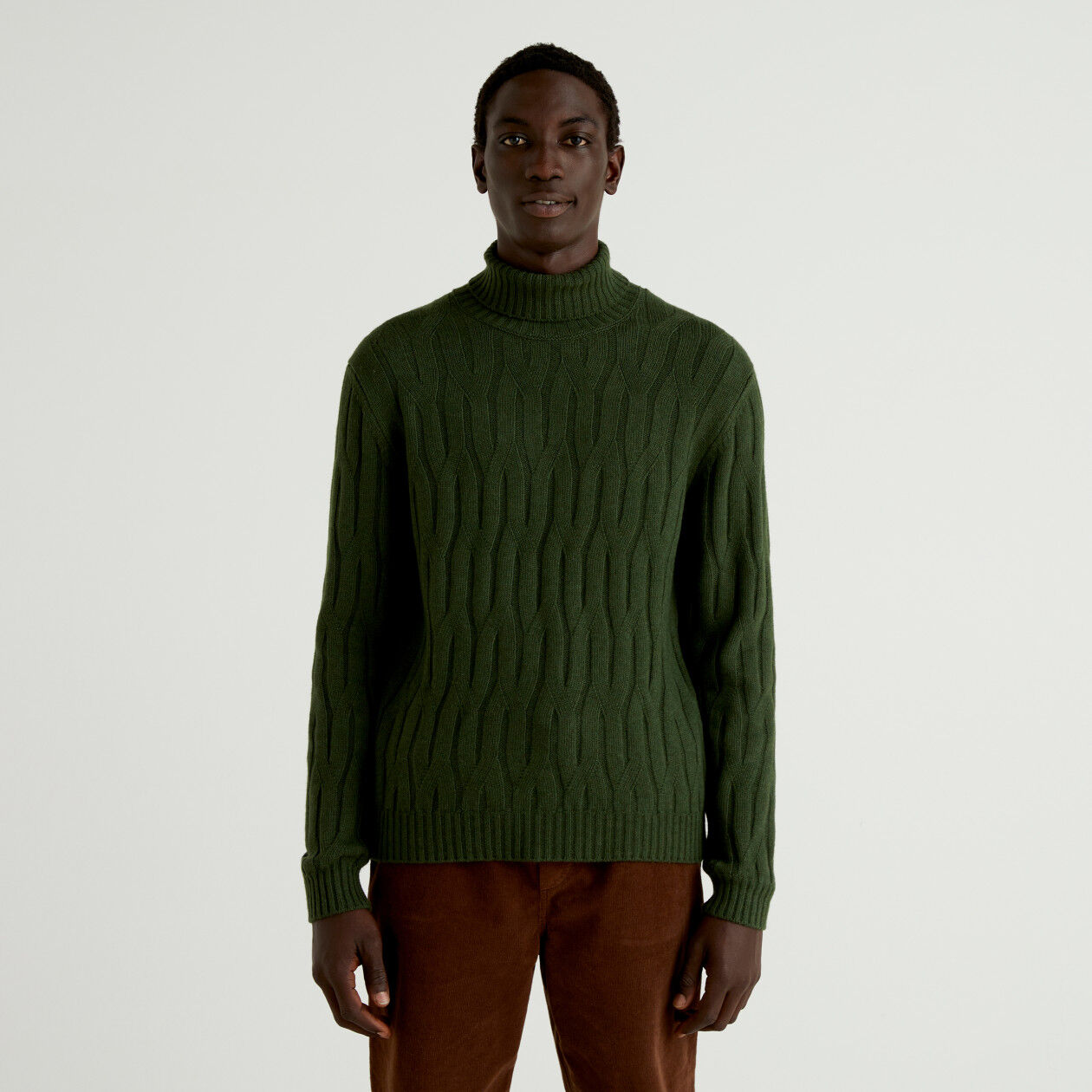 Green knit sweater mens hot sale