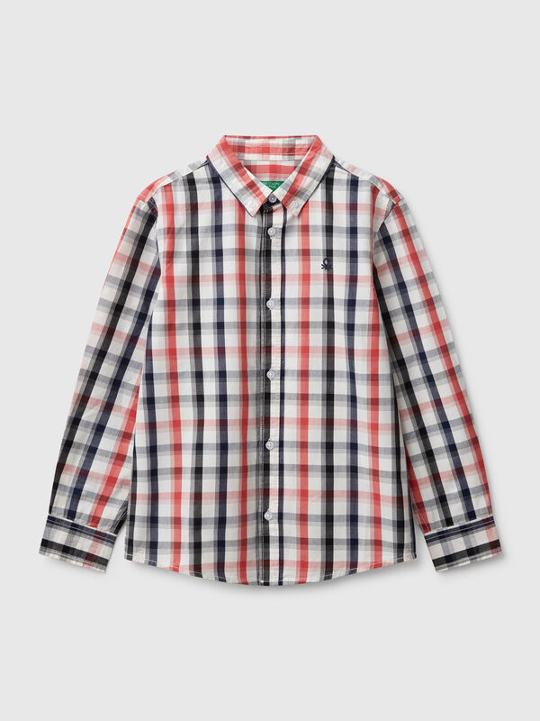 Camisa de cuadros multicolor Niño