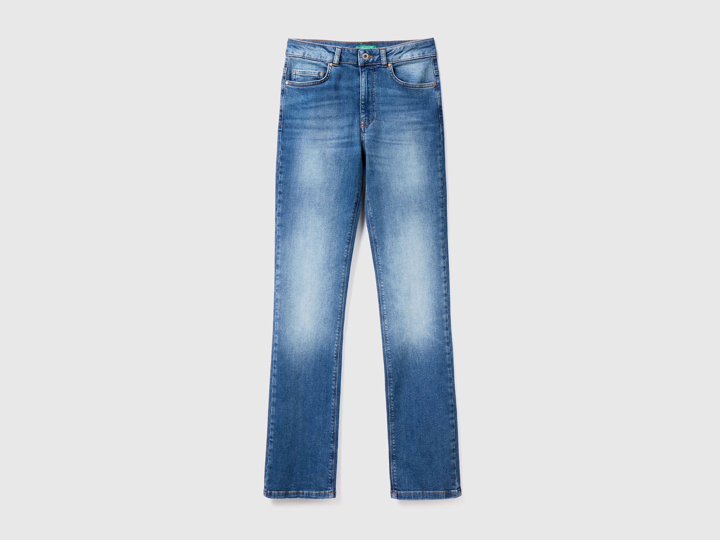 Five pocket bootcut jeans Blue Benetton