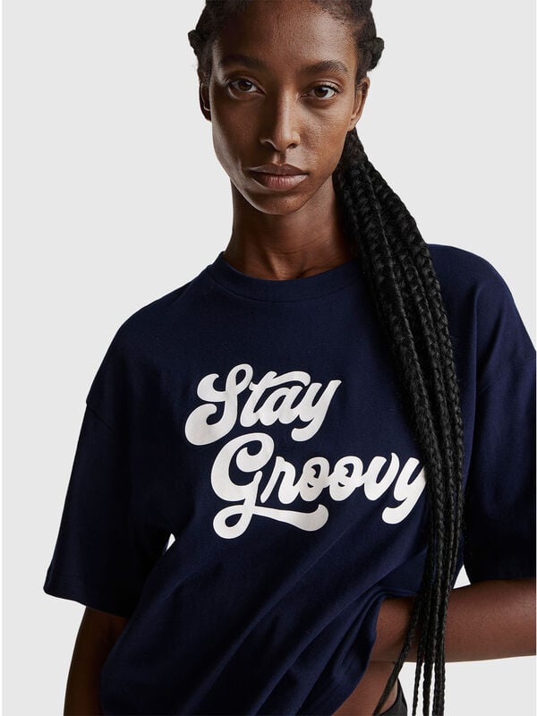 T-shirt with slogan print Women