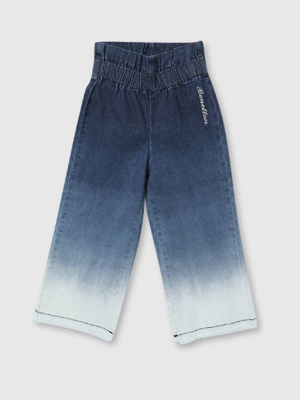 Cotton Palazzo Denims Blue Benetton