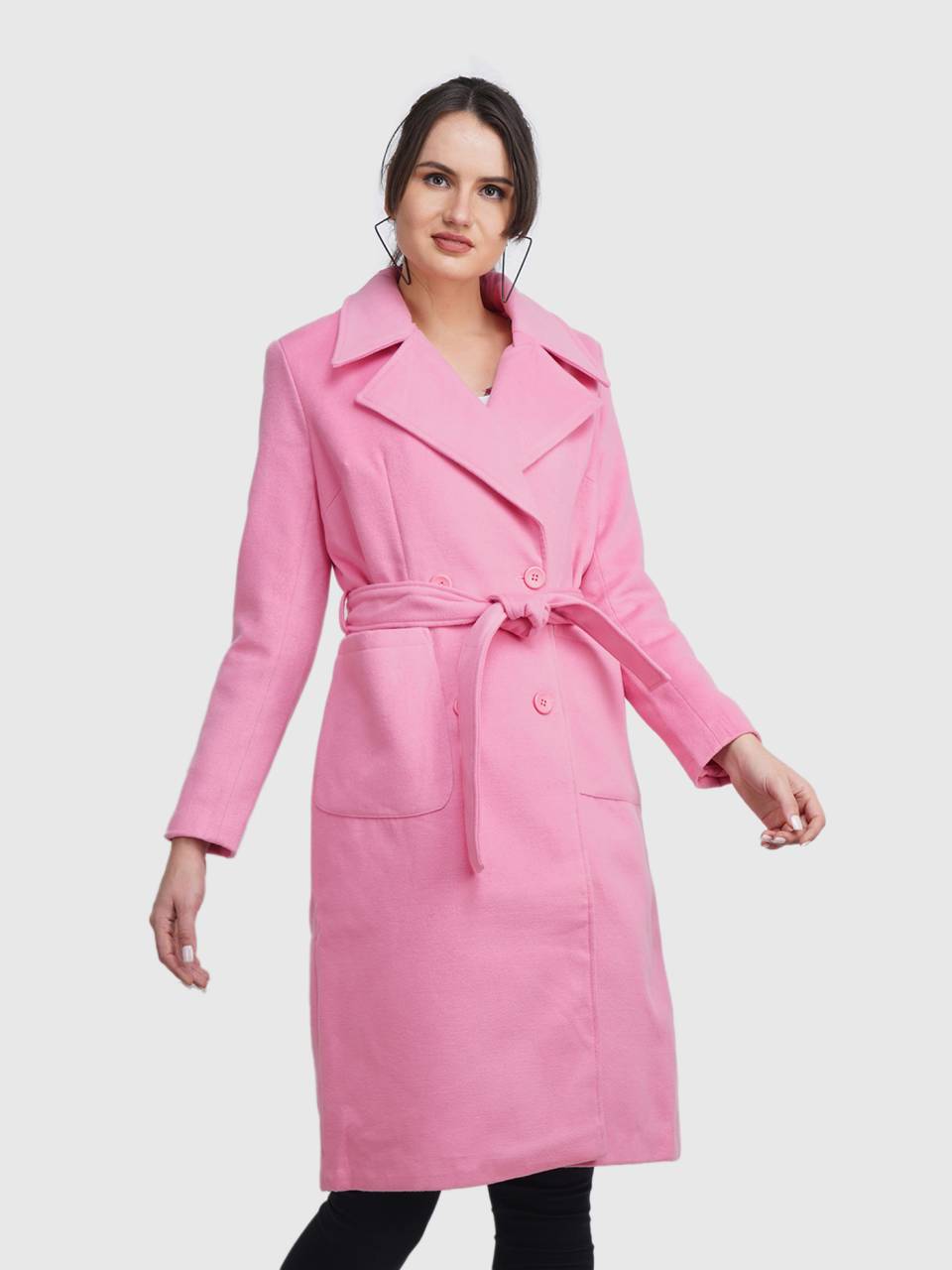 Benetton pink coat store