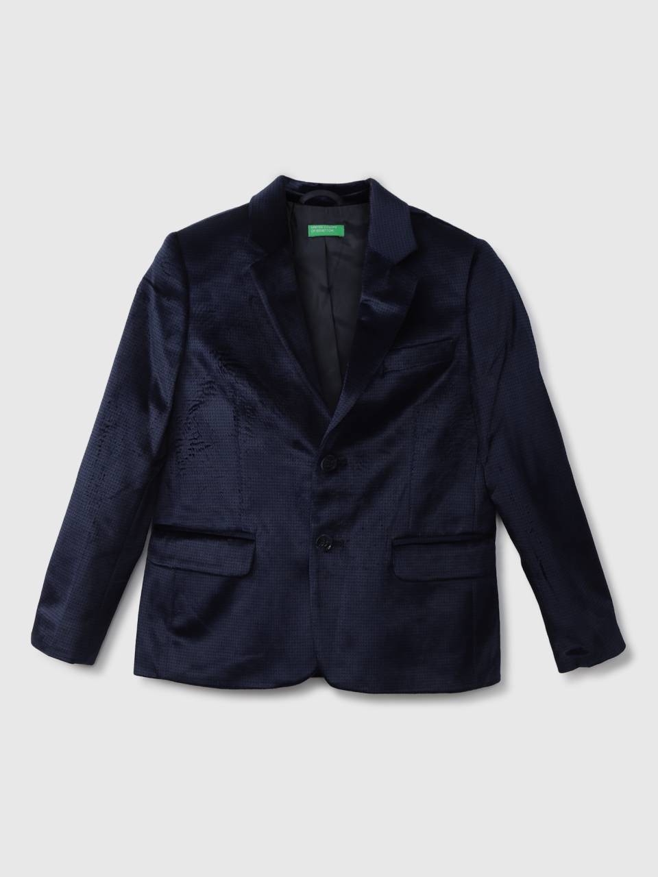 Boys navy clearance blue velvet blazer