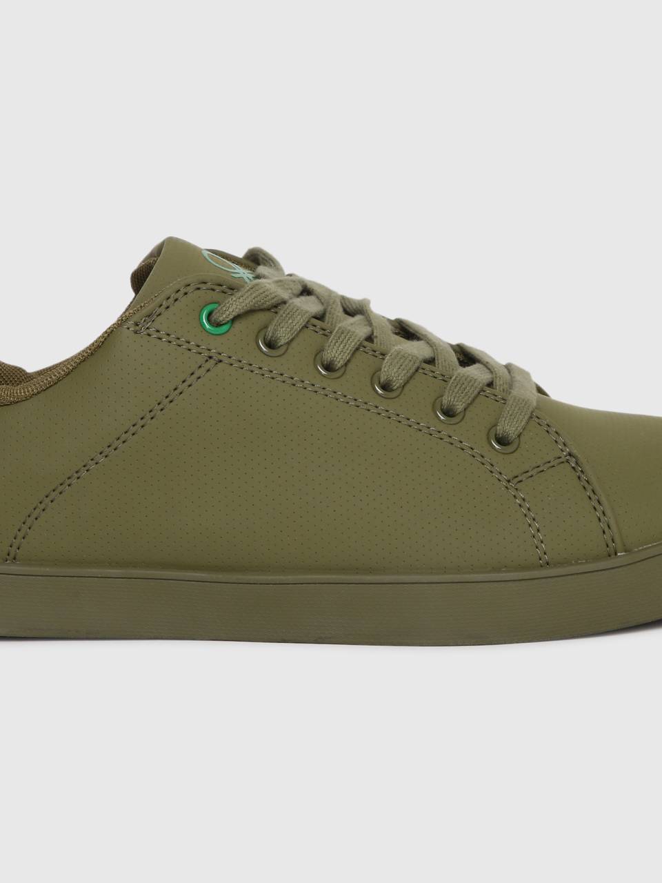 United colors of benetton olive green sneakers cheap