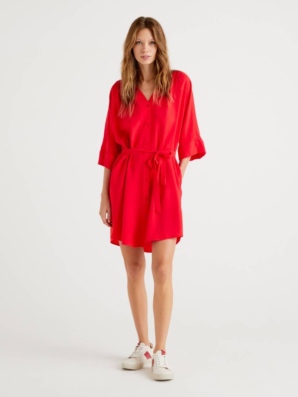 Benetton red dress outlet