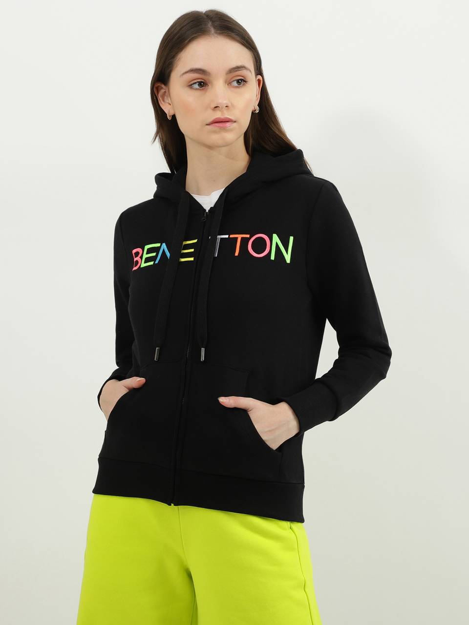 Benetton sweatshirt for ladies discount