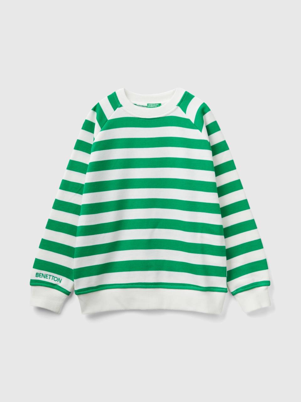 Green and 2025 white striped sweatshirt