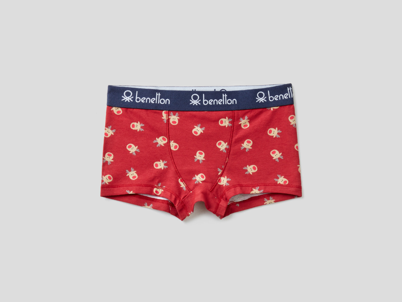 NULUV Baby Boys Printed Bloomer Brief Underwear Red and White (Pack of 2)