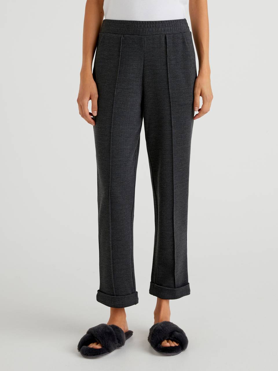 Jacquard cigarette hotsell trousers
