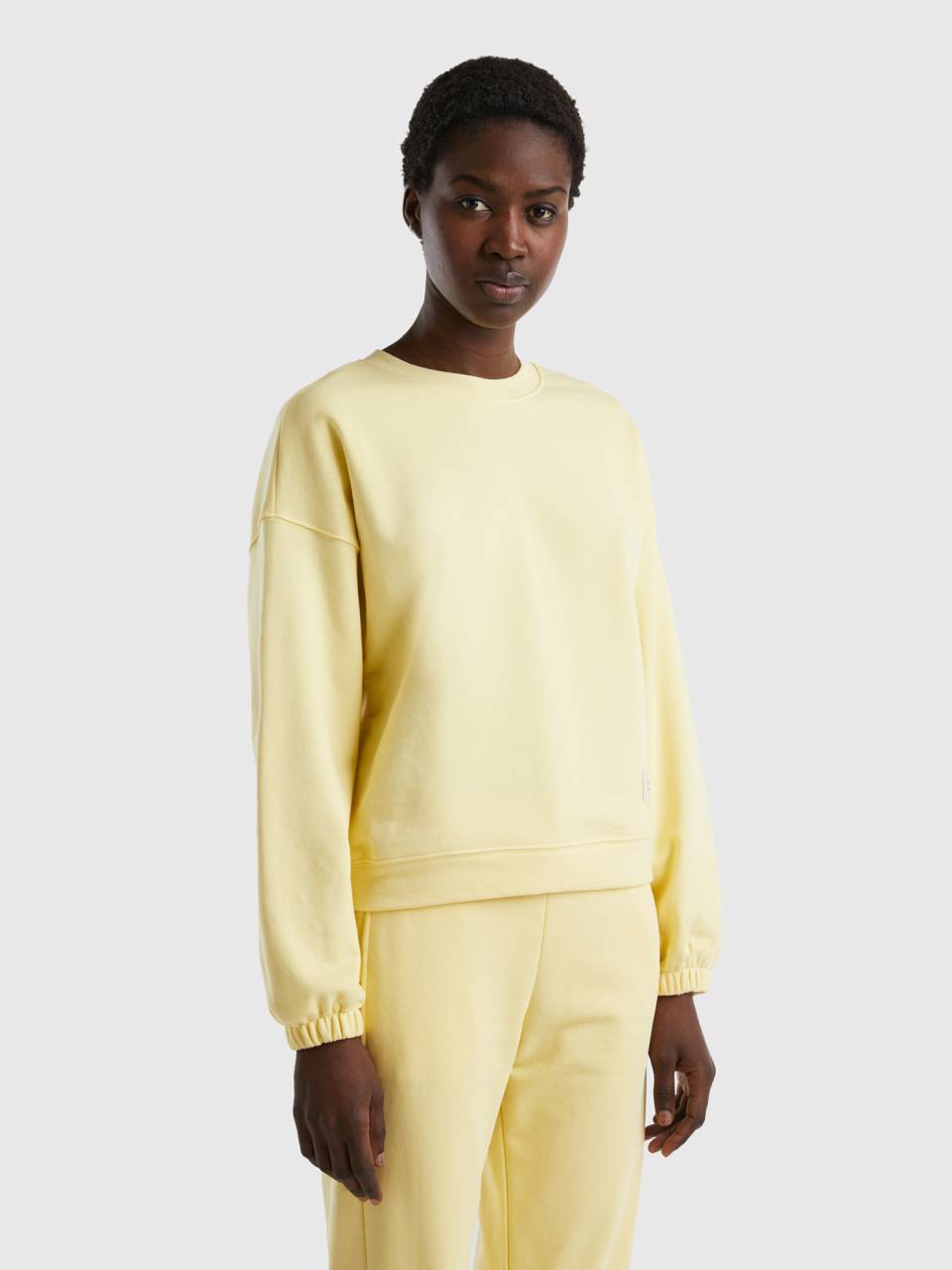 Yellow sweatpants hotsell and sweatshirt
