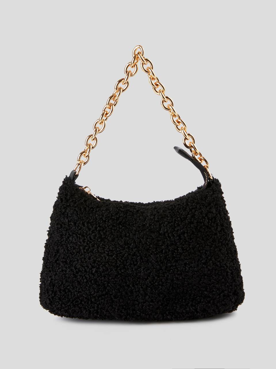 Teddy bear look handbag Black Benetton